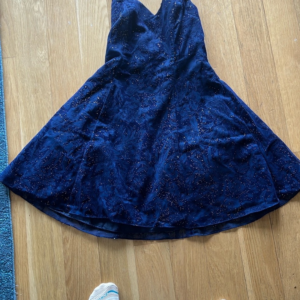 Elegant Navy Blue Dress